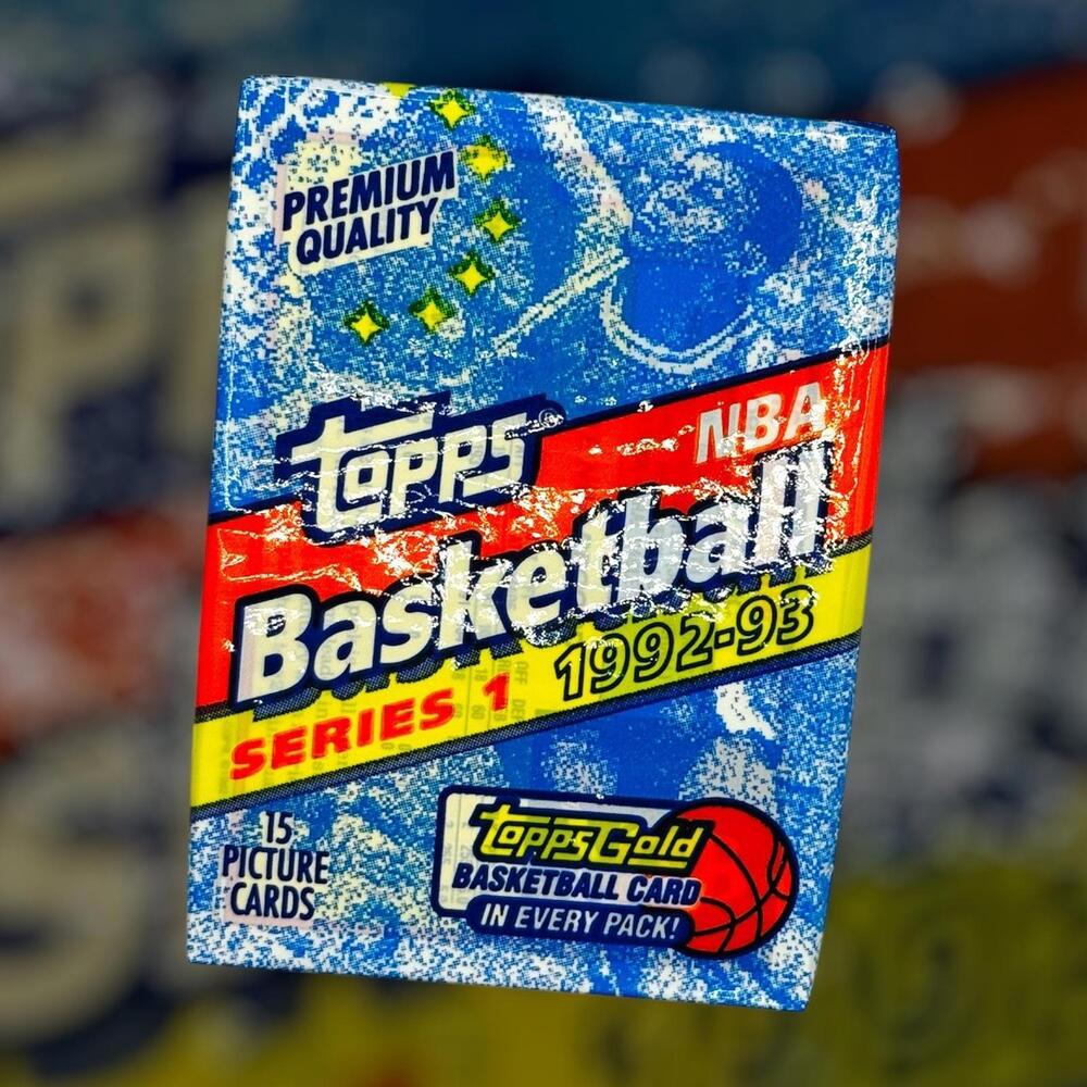 1992-93 TOPPS Basketball SERIES 1, SEALED PACK Shaq RC, Michael Jordan